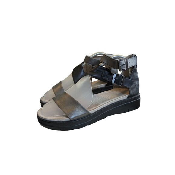 Jambu gladiator women’s wedge sandal size 8.5 cognac leather sandal - Picture 2 of 4